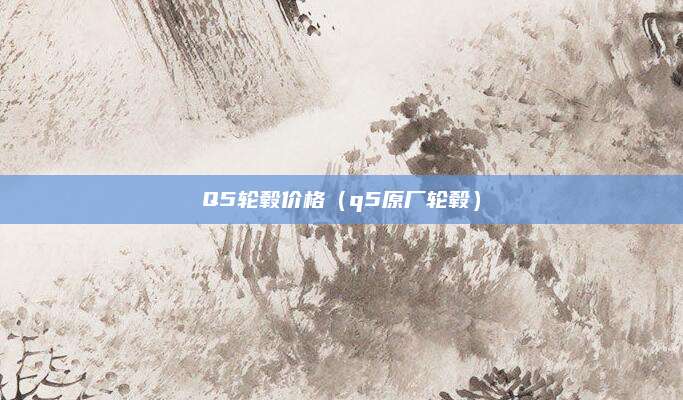 Q5轮毂价格(q5原厂轮毂)