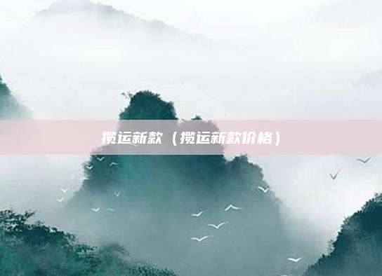 揽运新款(揽运新款价格)