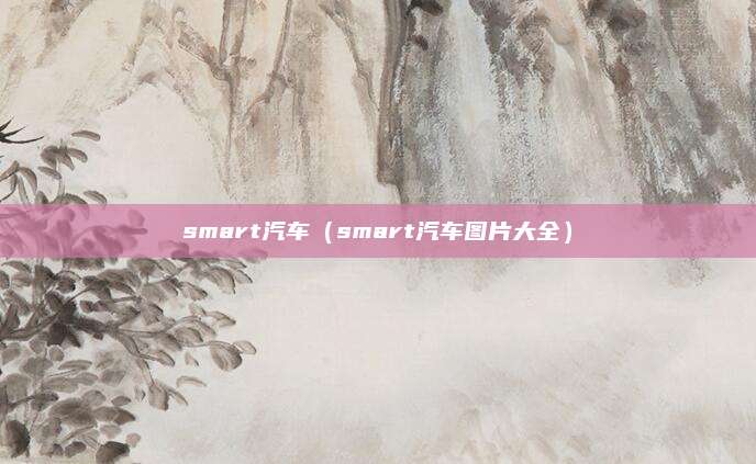 smart汽车（smart汽车图片大全）