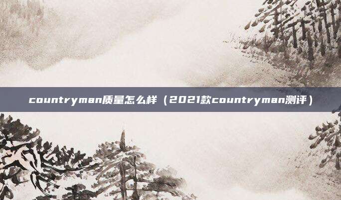 countryman质量怎么样(2021款countryman测评)