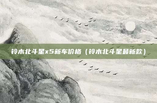 铃木北斗星x5新车价格(铃木北斗星最新款)