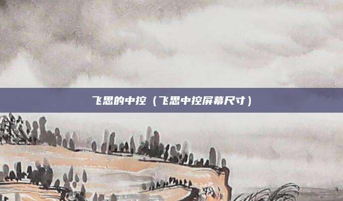 飞思的中控(飞思中控屏幕尺寸)