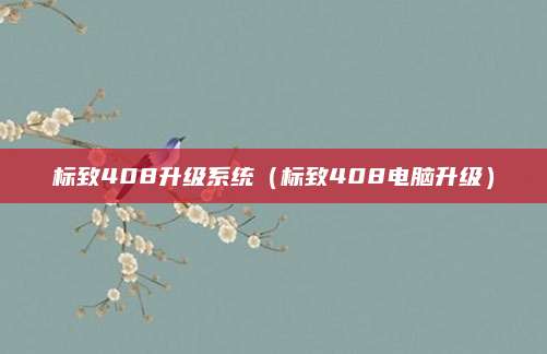 标致408升级系统(标致408电脑升级)