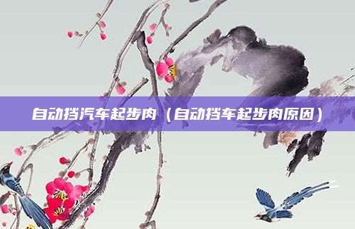 自动挡汽车起步肉(自动挡车起步肉原因)