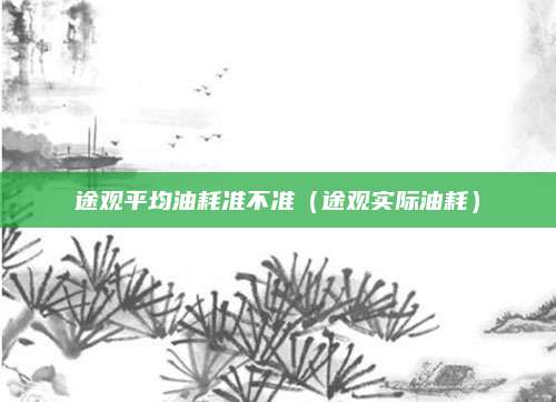 途观平均油耗准不准(途观实际油耗)