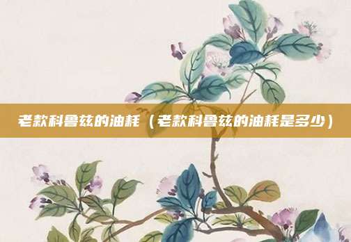 老款科鲁兹的油耗(老款科鲁兹的油耗是多少)