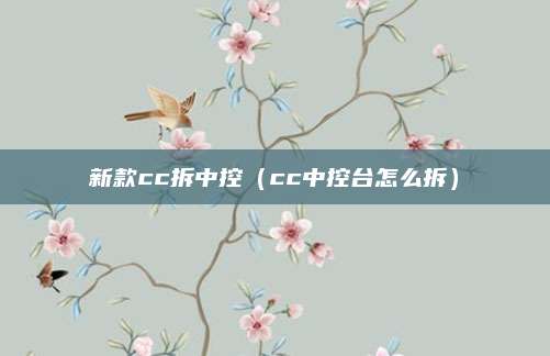 新款cc拆中控（cc中控台怎么拆）