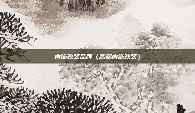 内饰改装品牌(高端内饰改装)