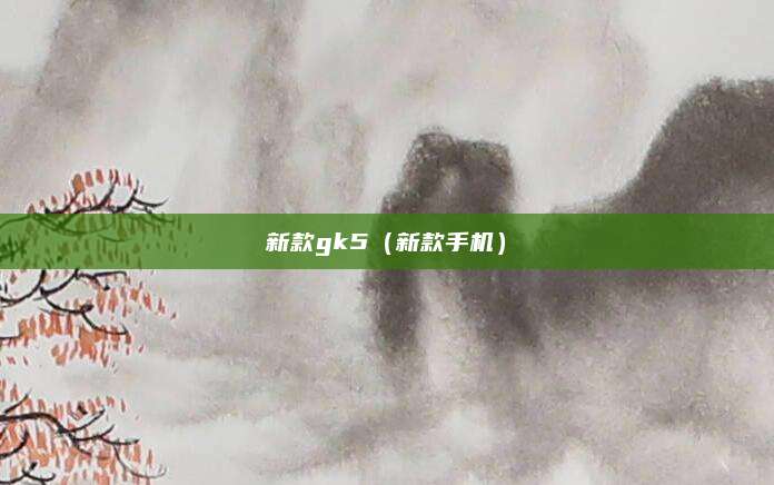 新款gk5(新款手机)