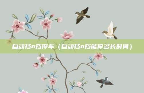 自动挡n挡停车(自动挡n挡能停多长时间)