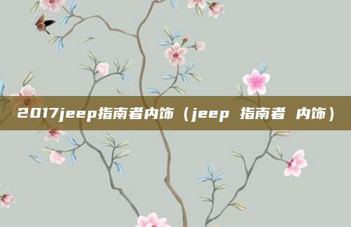 2017jeep指南者内饰(jeep 指南者 内饰)