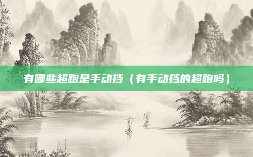 有哪些超跑是手动挡（有手动挡的超跑吗）