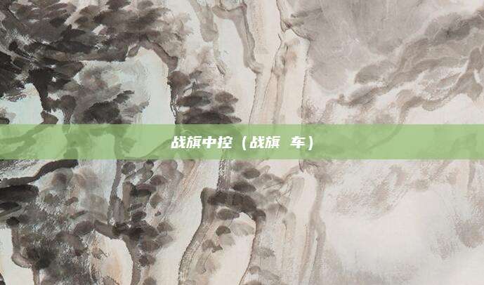 战旗中控(战旗 车)