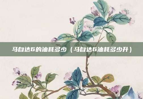 马自达6的油耗多少(马自达6油耗多少升)