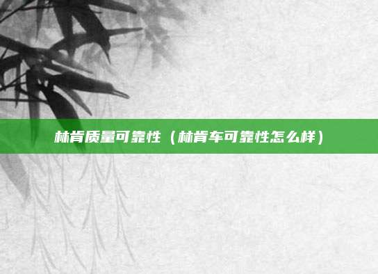 林肯质量可靠性（林肯车可靠性怎么样）