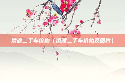 凌渡二手车价格(凌渡二手车价格及图片)