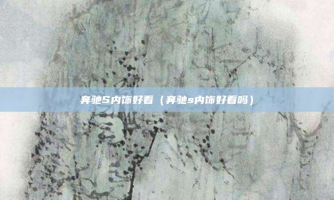 奔驰S内饰好看(奔驰s内饰好看吗)
