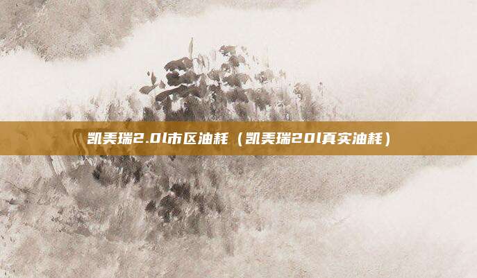 凯美瑞2.0l市区油耗（凯美瑞20l真实油耗）