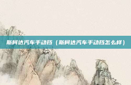 斯柯达汽车手动挡(斯柯达汽车手动挡怎么样)