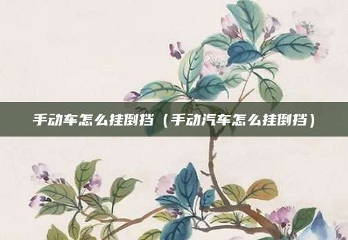 手动车怎么挂倒挡(手动汽车怎么挂倒挡)