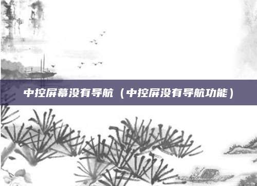 中控屏幕没有导航(中控屏没有导航功能)
