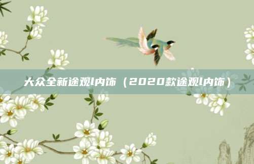 大众全新途观l内饰(2020款途观l内饰)
