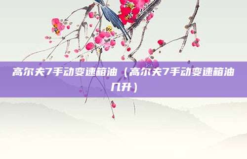 高尔夫7手动变速箱油(高尔夫7手动变速箱油几升)