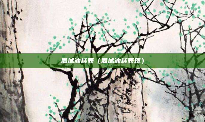 思域油耗表(思域油耗表现)
