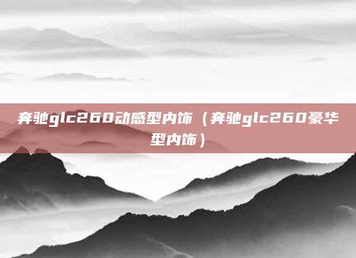 奔驰glc260动感型内饰(奔驰glc260豪华型内饰)