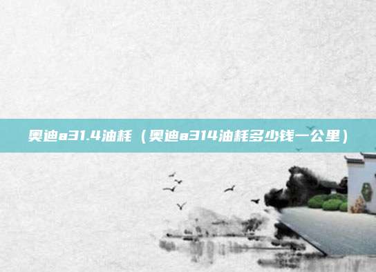 奥迪a31.4油耗(奥迪a314油耗多少钱一公里)
