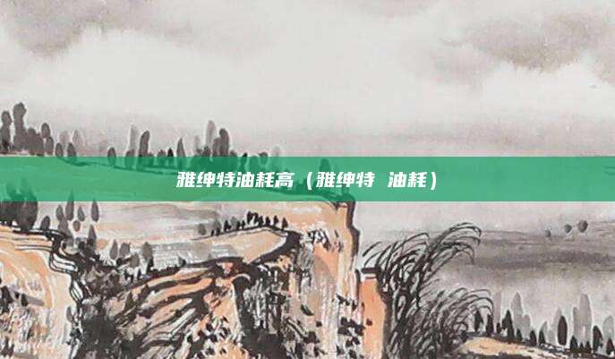 雅绅特油耗高(雅绅特 油耗)