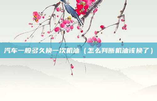 汽车一般多久换一次机油（怎么判断机油该换了）