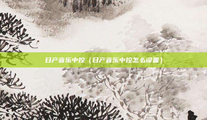 日产音乐中控（日产音乐中控怎么设置）