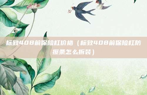 标致408前保险杠价格(标致408前保险杠防擦条怎么拆装)