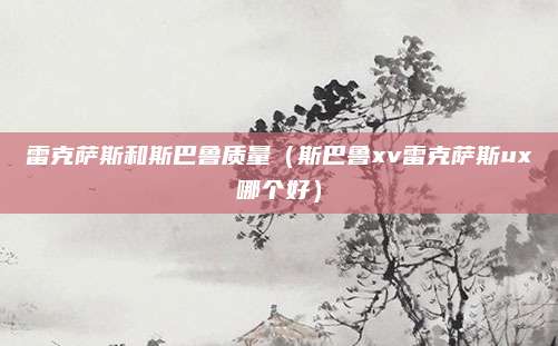 雷克萨斯和斯巴鲁质量(斯巴鲁xv雷克萨斯ux哪个好)