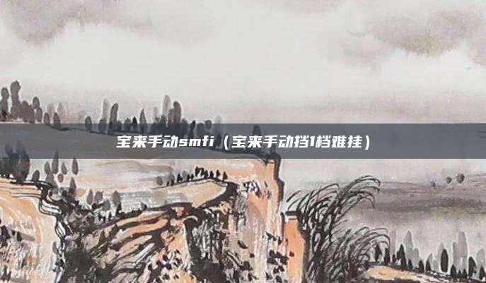 宝来手动smfi(宝来手动挡1档难挂)