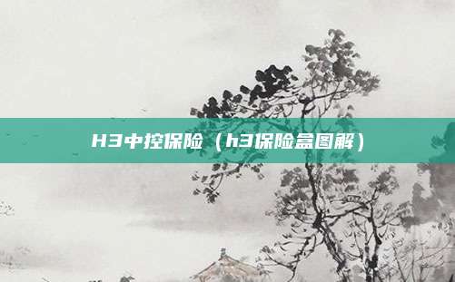 H3中控保险(h3保险盒图解)