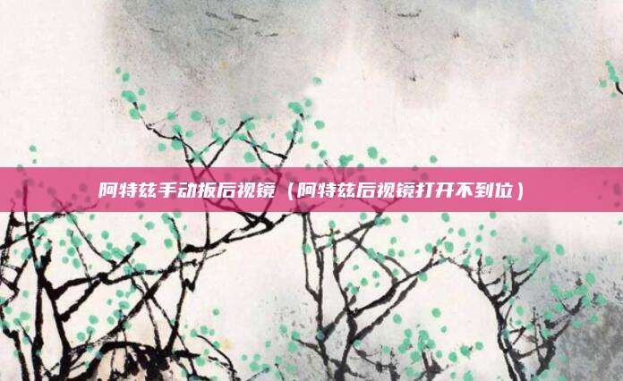 阿特兹手动扳后视镜(阿特兹后视镜打开不到位)