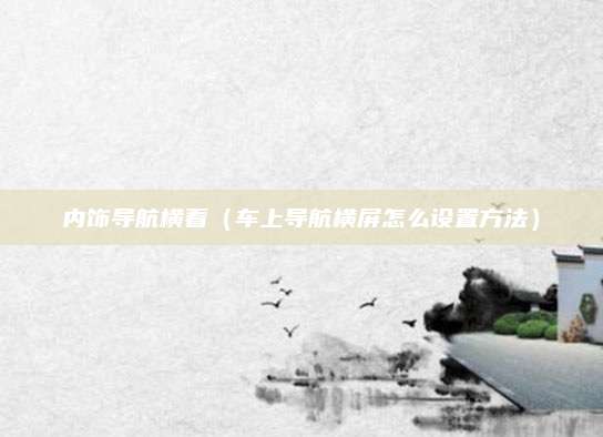 内饰导航横着(车上导航横屏怎么设置方法)