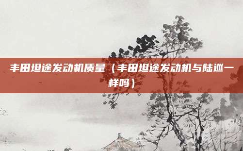 丰田坦途发动机质量(丰田坦途发动机与陆巡一样吗)