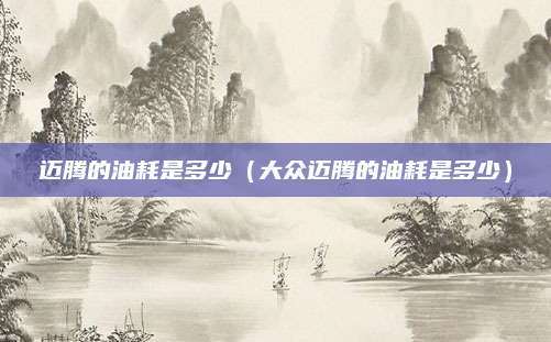 迈腾的油耗是多少(大众迈腾的油耗是多少)
