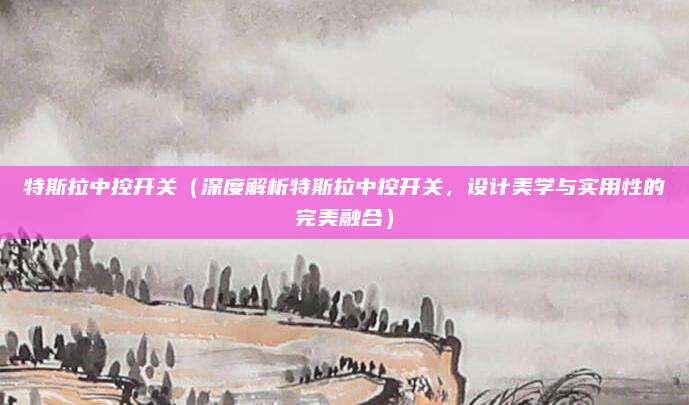 特斯拉中控开关(深度解析特斯拉中控开关,设计美学与实用性的完美融合)