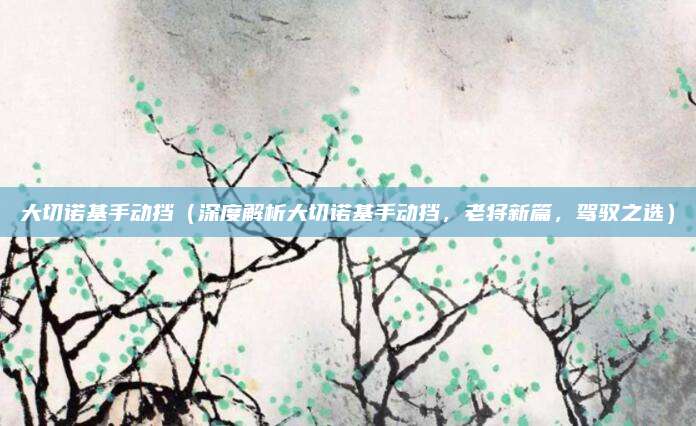 大切诺基手动挡（深度解析大切诺基手动挡，老将新篇，驾驭之选）