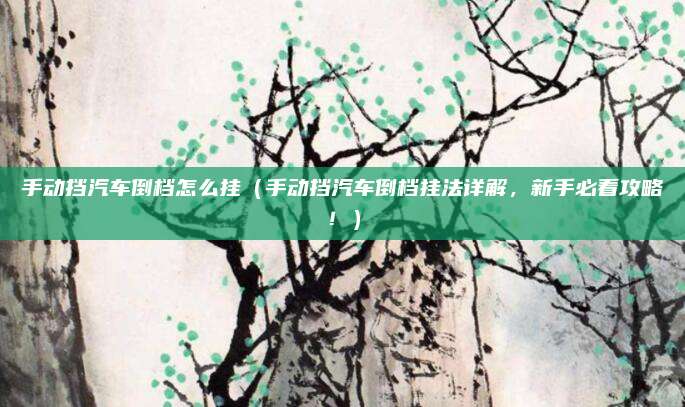 手动挡汽车倒档怎么挂(手动挡汽车倒档挂法详解,新手必看攻略!)