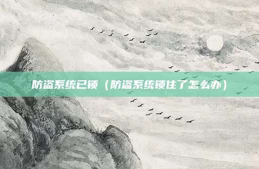 防盗系统已锁(防盗系统锁住了怎么办)