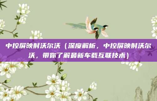 中控屏映射沃尔沃(深度解析,中控屏映射沃尔沃,带你了解最新车载互联技术)