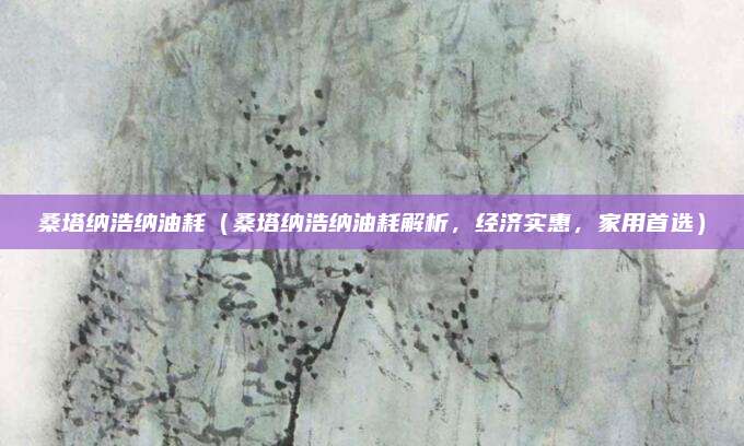 桑塔纳浩纳油耗(桑塔纳浩纳油耗解析,经济实惠,家用首选)