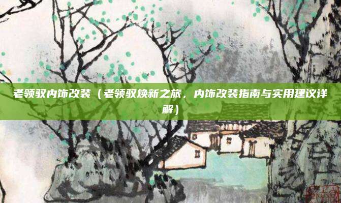 老领驭内饰改装(老领驭焕新之旅,内饰改装指南与实用建议详解)