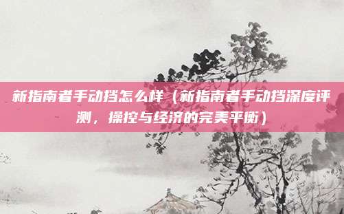 新指南者手动挡怎么样(新指南者手动挡深度评测,操控与经济的完美平衡)