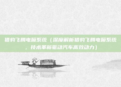 猎豹飞腾电喷系统（深度解析猎豹飞腾电喷系统，技术革新驱动汽车高效动力）